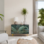 ROYAL GREEN Aparador de 2 Portas em Acabamento Preto