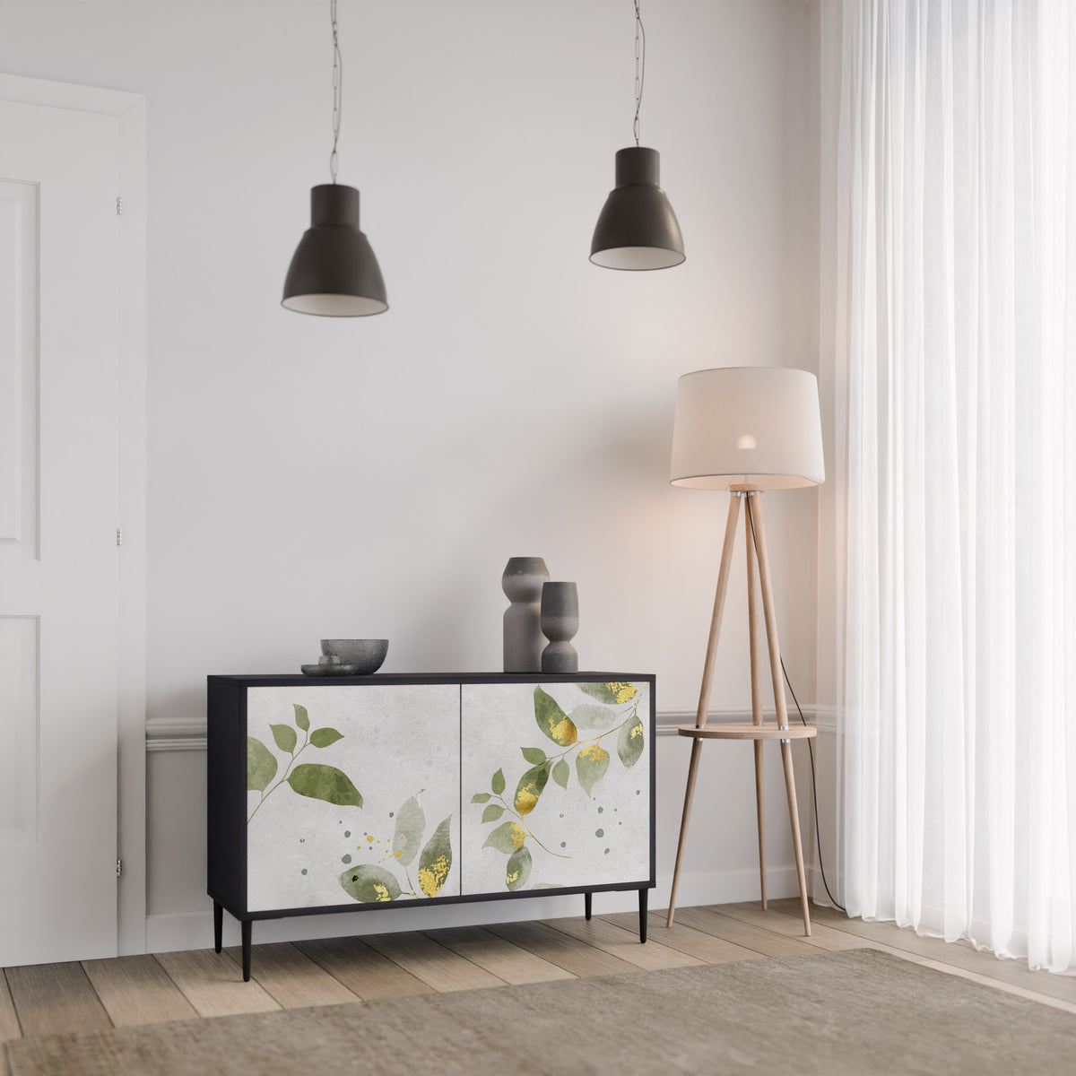 ELEGANT BOTANICS Aparador de 2 Portas