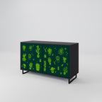 DESERT GREEN 2-Door Sideboard in Black Finish