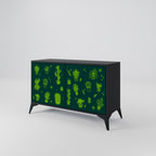 DESERT GREEN 2-Door Sideboard in Black Finish