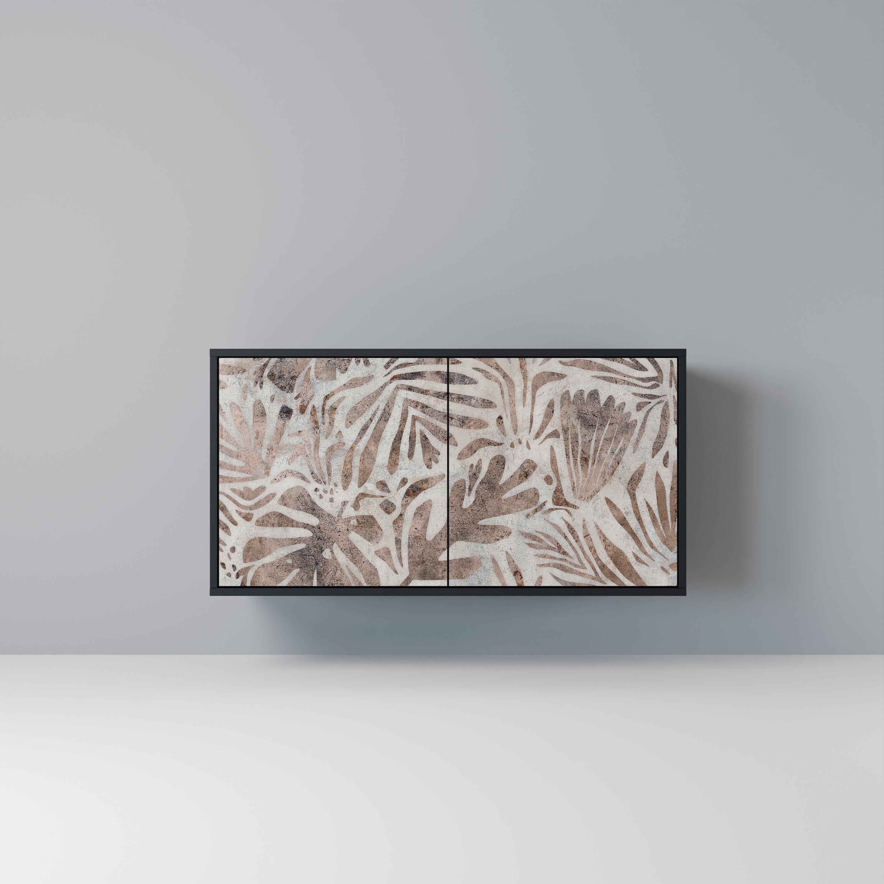 PASSING TIME Aparador de 2 Portas em Acabamento Preto