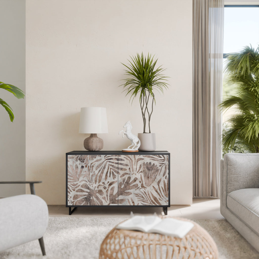 PASSING TIME Aparador de 2 Portas em Acabamento Preto