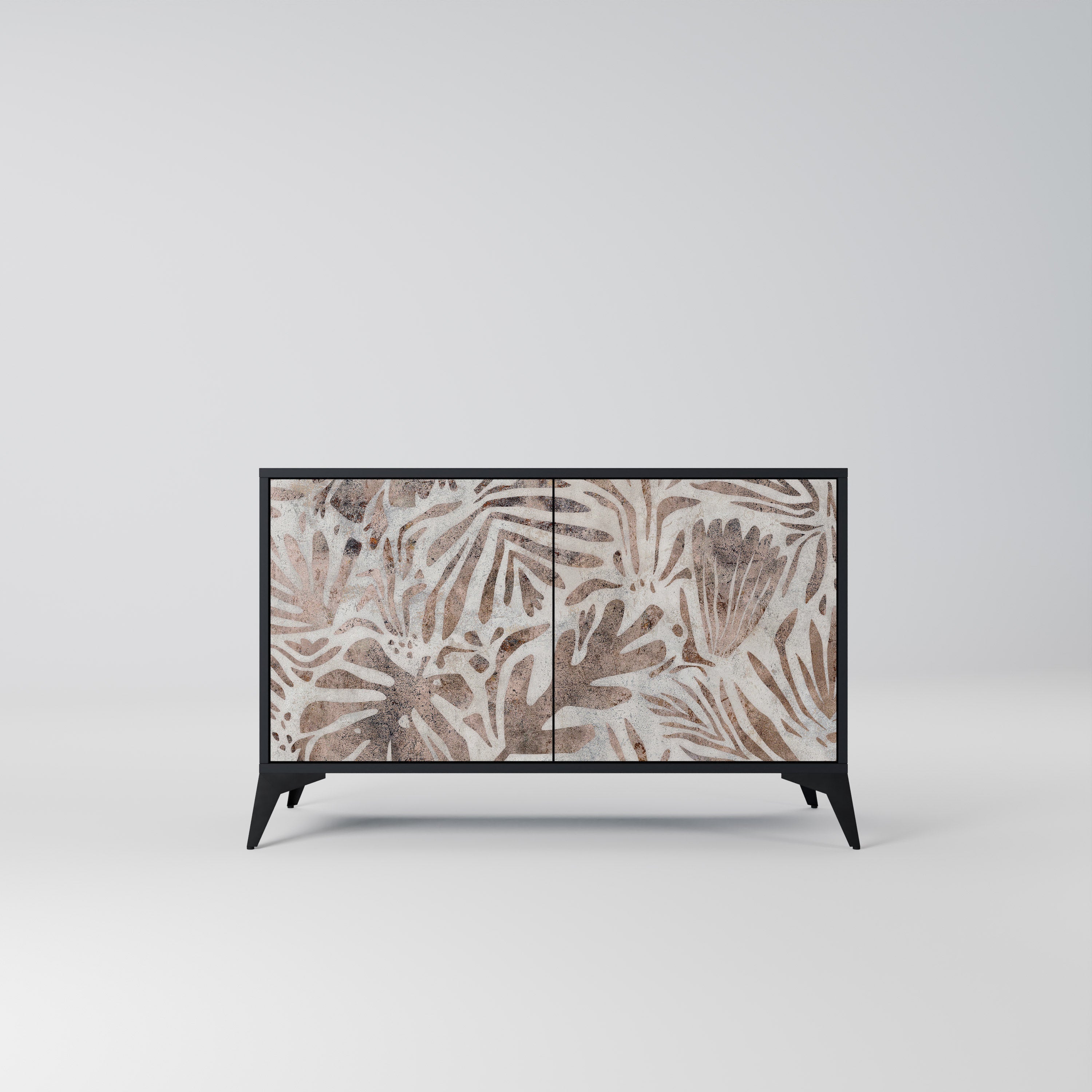 PASSING TIME Aparador de 2 Portas em Acabamento Preto