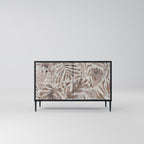 PASSING TIME Aparador de 2 Portas em Acabamento Preto