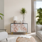 AUTUMN FRAGILITY Aparador de 2 Portas em Acabamento Preto