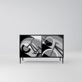 BIKE ENERGY 2-Door Sideboard in Black Finish