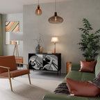 BIKE ENERGY 2-Door Sideboard in Black Finish