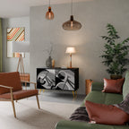 BIKE ENERGY 2-Door Sideboard in Black Finish