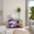 BIKE DREAMS Aparador de 2 Portas em Acabamento Preto