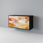 TRACES OF AUTUMN Aparador de 2 Portas em Acabamento Preto