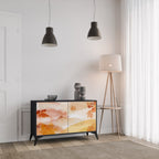 TRACES OF AUTUMN Aparador de 2 Portas em Acabamento Preto