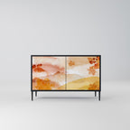 TRACES OF AUTUMN Aparador de 2 Portas em Acabamento Preto