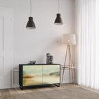 MORNING BY THE LAKE Aparador de 2 Portas em Acabamento Preto