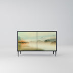 MORNING BY THE LAKE Aparador de 2 Portas em Acabamento Preto