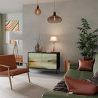 MORNING BY THE LAKE Aparador de 2 Portas em Acabamento Preto