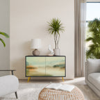 MORNING BY THE LAKE Aparador de 2 Portas em Acabamento Preto