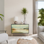 MORNING BY THE LAKE Aparador de 2 Portas em Acabamento Preto