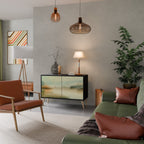 MORNING BY THE LAKE Aparador de 2 Portas em Acabamento Preto