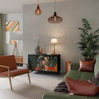 TROPICAL COMPOSITION 2-Door Sideboard in Black Finish