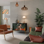 TROPICAL COMPOSITION 2-Door Sideboard in Black Finish