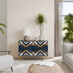 ARTFUL GEOMETRY 2-Door Sideboard in Black Finish