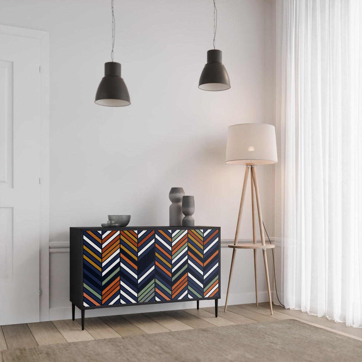 VIBRANT PATCHWORK Aparador de 2 Portas