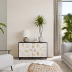 SPOTTED DAZE Aparador de 2 Portas em Acabamento Preto