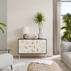 SPOTTED DAZE Aparador de 2 Portas em Acabamento Preto