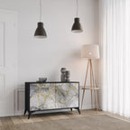 TIMELESS GLIDE Aparador de 2 Portas em Acabamento Preto