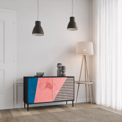 GLAMOROUS STRIPE Aparador de 2 Portas