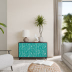 TURQUOISE RAIN Aparador de 2 Portas em Acabamento Preto