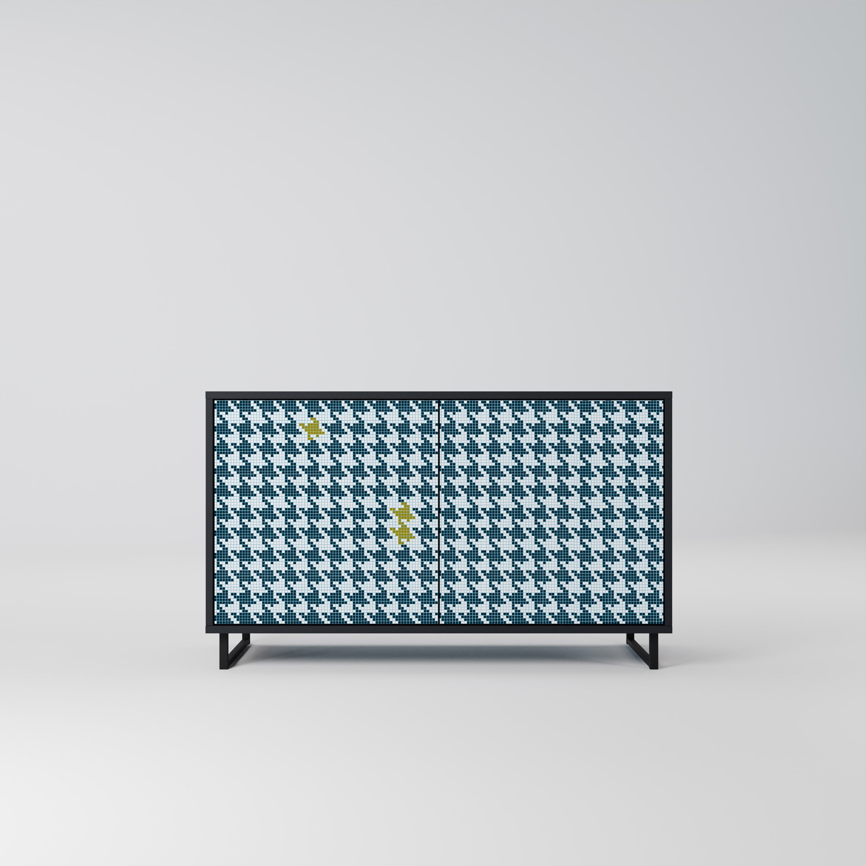 OUT OF CONTEXT Aparador de 2 Portas em Acabamento Preto