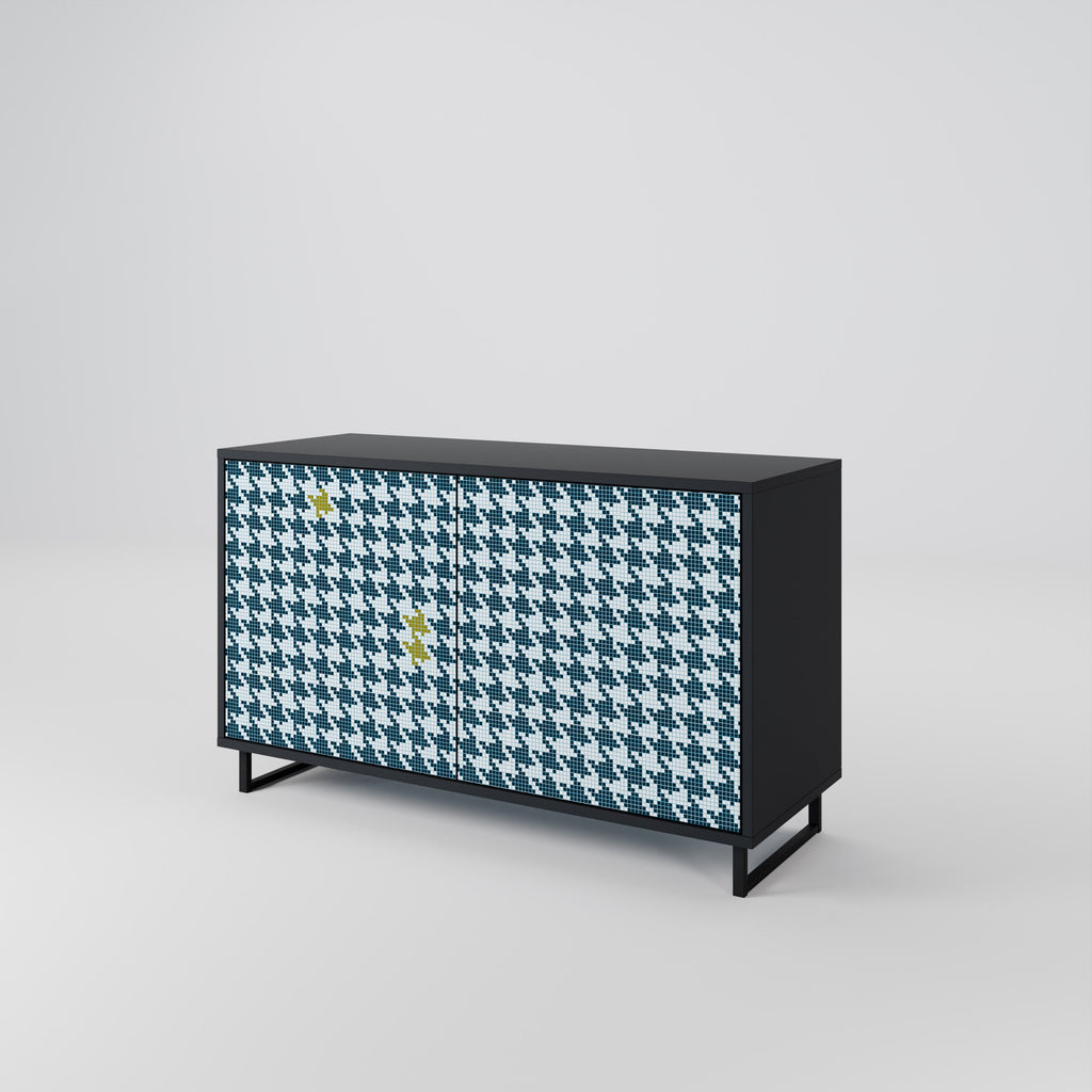 OUT OF CONTEXT Aparador de 2 Portas em Acabamento Preto