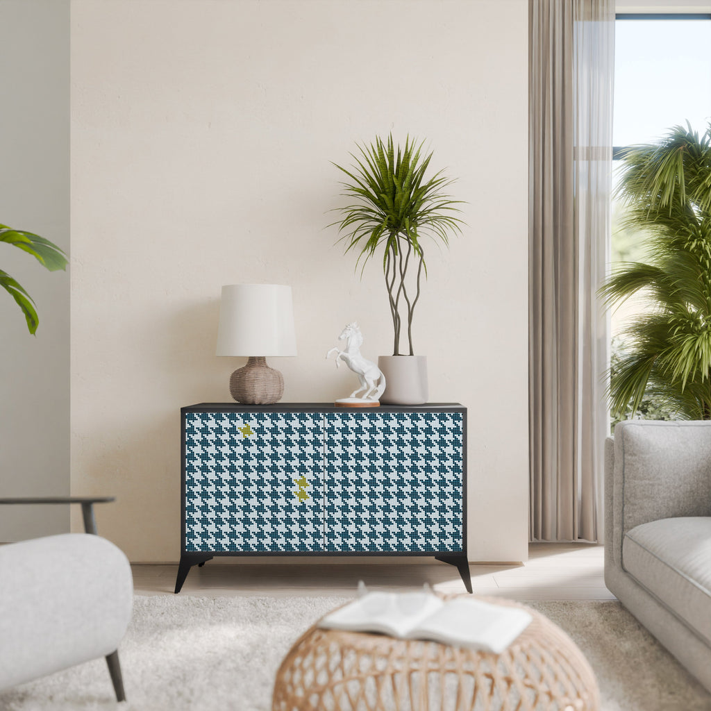 OUT OF CONTEXT Aparador de 2 Portas em Acabamento Preto