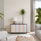 HAZY NOSTALGIA Aparador de 2 Portas em Acabamento Preto