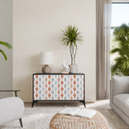 HAZY NOSTALGIA Aparador de 2 Portas em Acabamento Preto