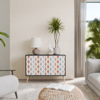 HAZY NOSTALGIA Aparador de 2 Portas em Acabamento Preto