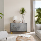 CONCRETE WALL Aparador de 2 Portas em Acabamento Preto