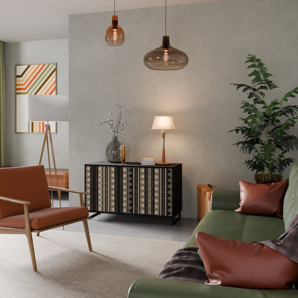 AZTEC 2-Door Sideboard in Black Finish