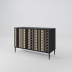 AZTEC 2-Door Sideboard in Black Finish