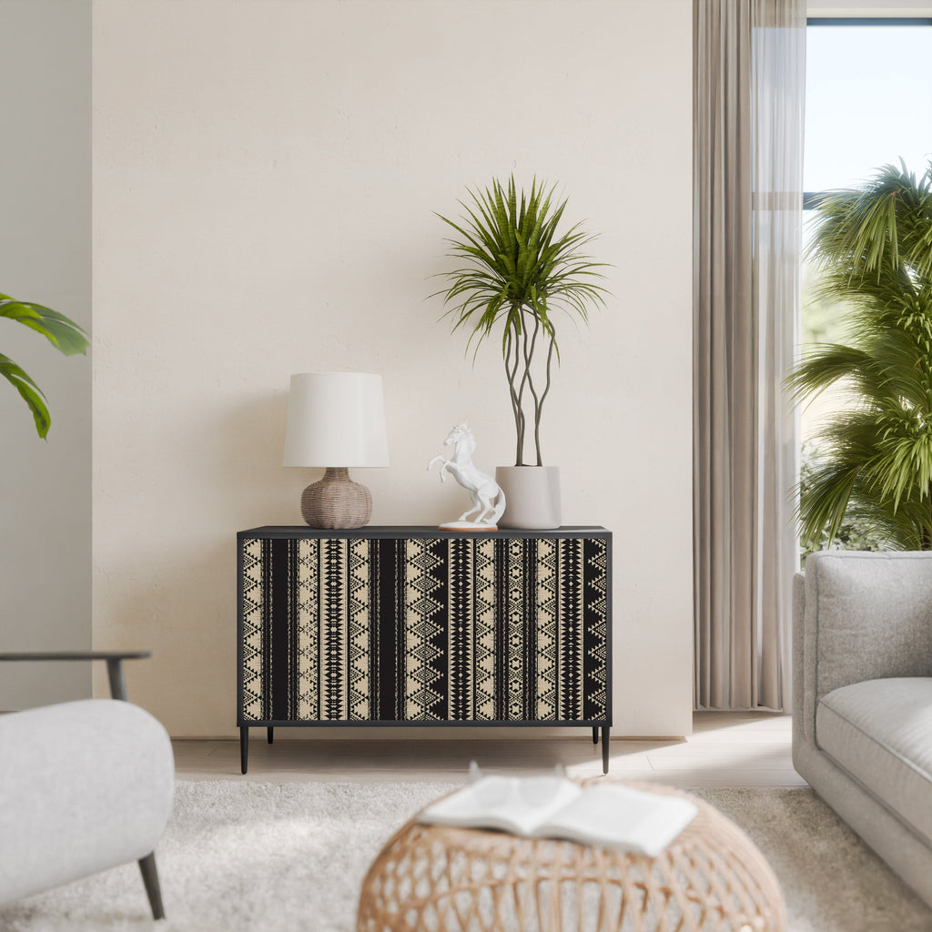 AZTEC 2-Door Sideboard in Black Finish