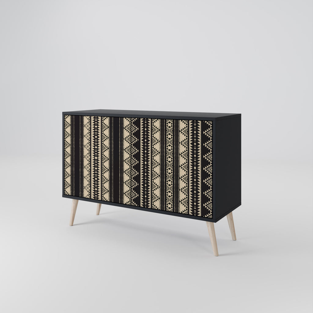 AZTEC 2-Door Sideboard in Black Finish