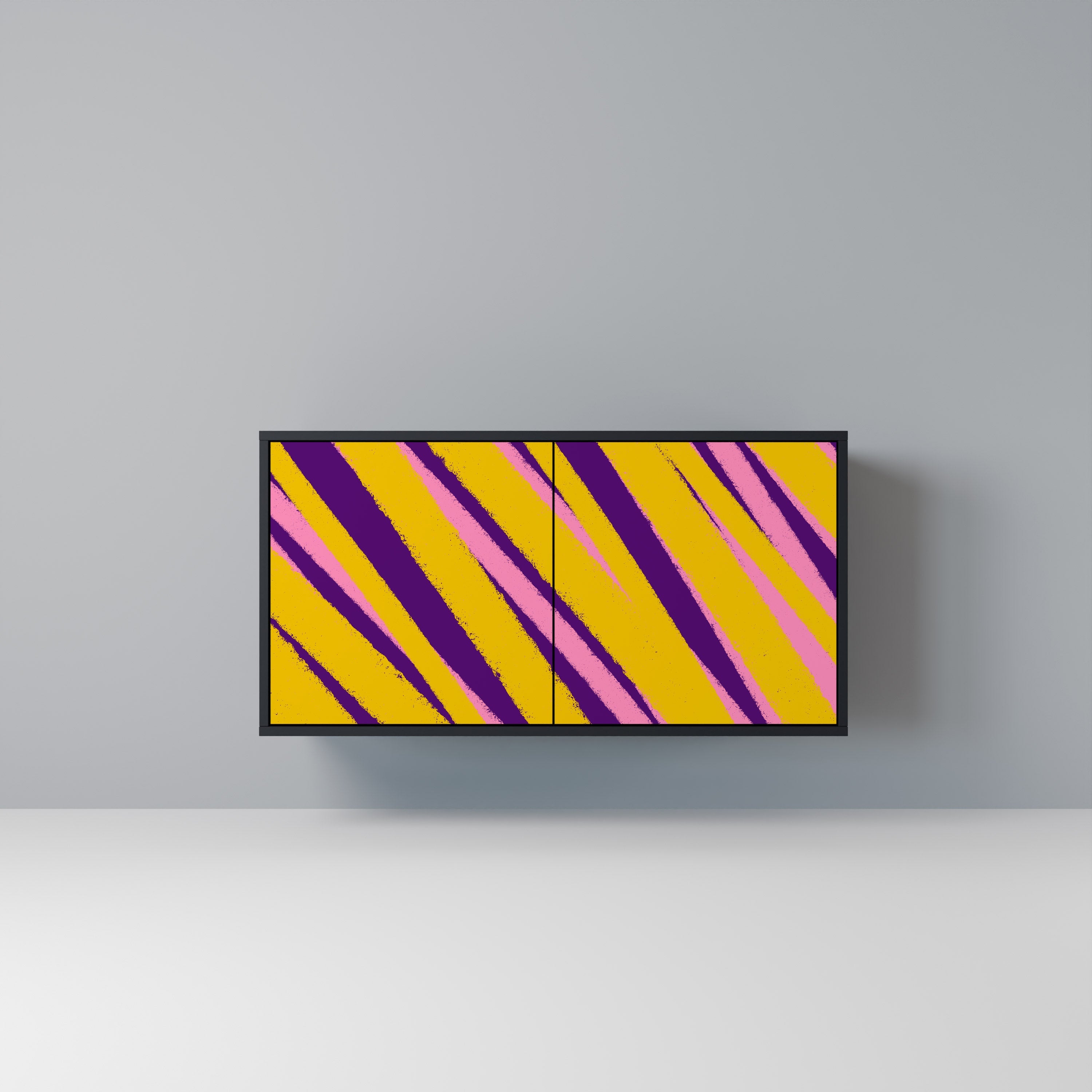 DREAMS COME TRUE Aparador de 2 Portas em Acabamento Preto