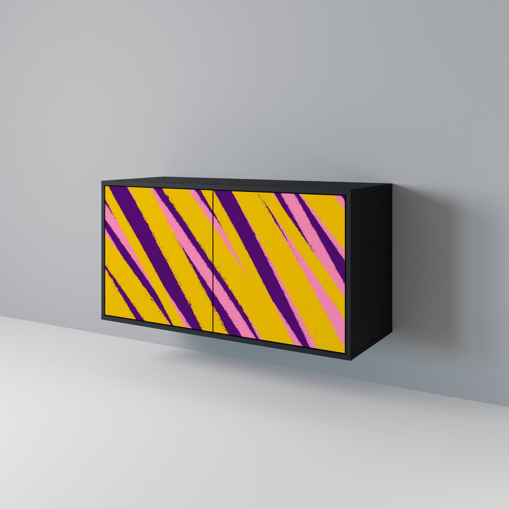 DREAMS COME TRUE Aparador de 2 Portas em Acabamento Preto