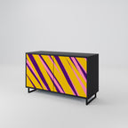 DREAMS COME TRUE Aparador de 2 Portas em Acabamento Preto