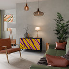 DREAMS COME TRUE Aparador de 2 Portas em Acabamento Preto