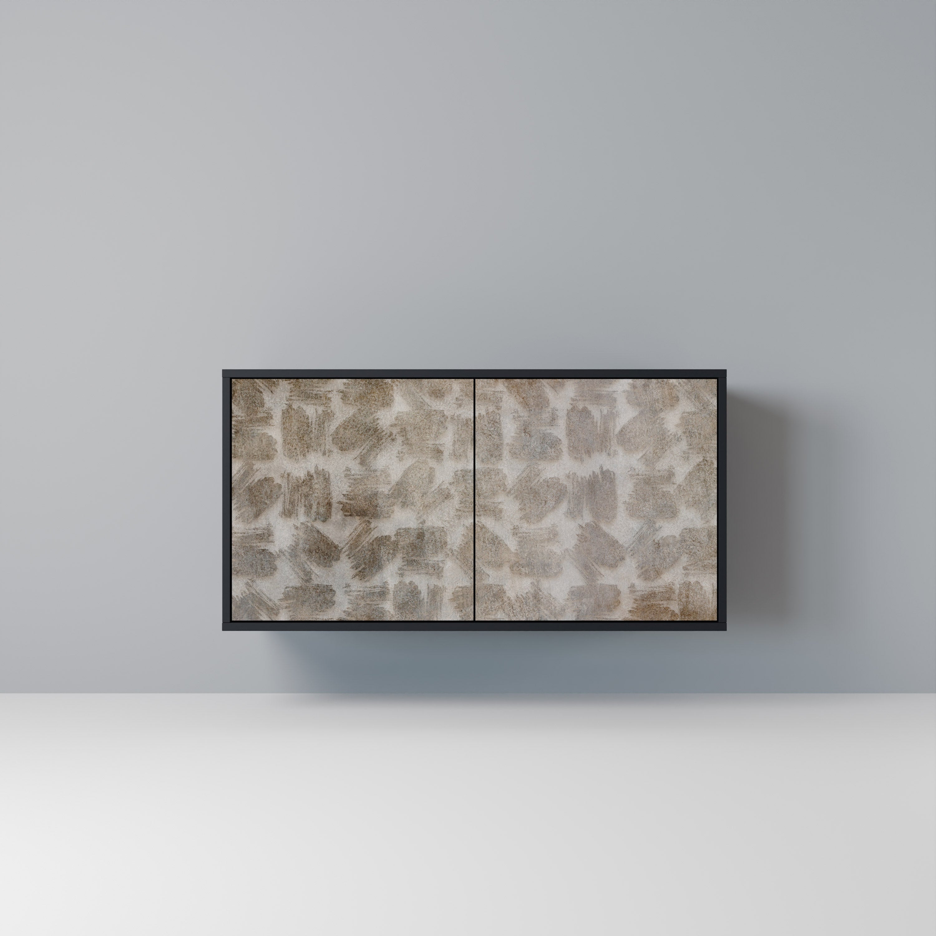 SLIGHTLY BLURRED Aparador de 2 Portas em Acabamento Preto