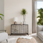 SLIGHTLY BLURRED 2-Door Sideboard in Black Finish