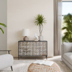 SLIGHTLY BLURRED 2-Door Sideboard in Black Finish