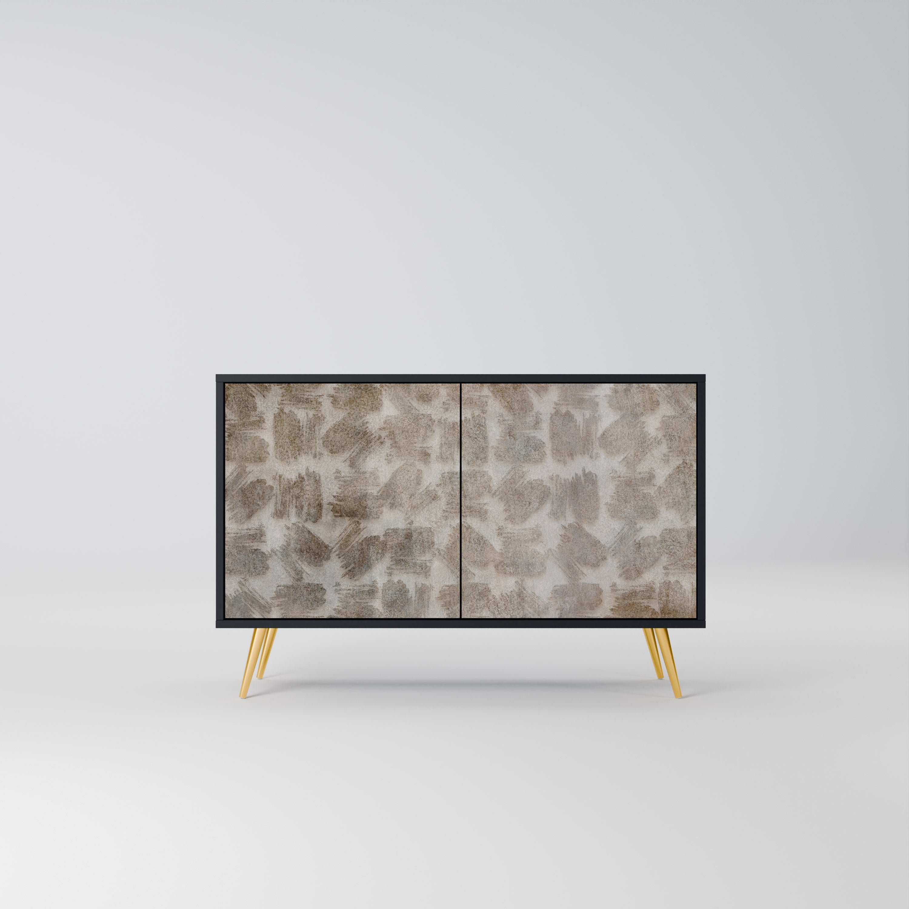 SLIGHTLY BLURRED Aparador de 2 Portas em Acabamento Preto